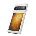 Inspirational Phone Case: Walk in Freedom and Fire