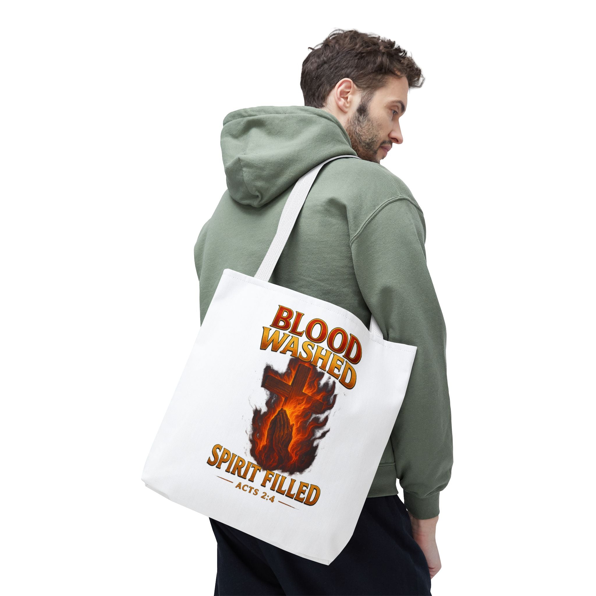 Blood Washed Spirit Filled Tote Bag