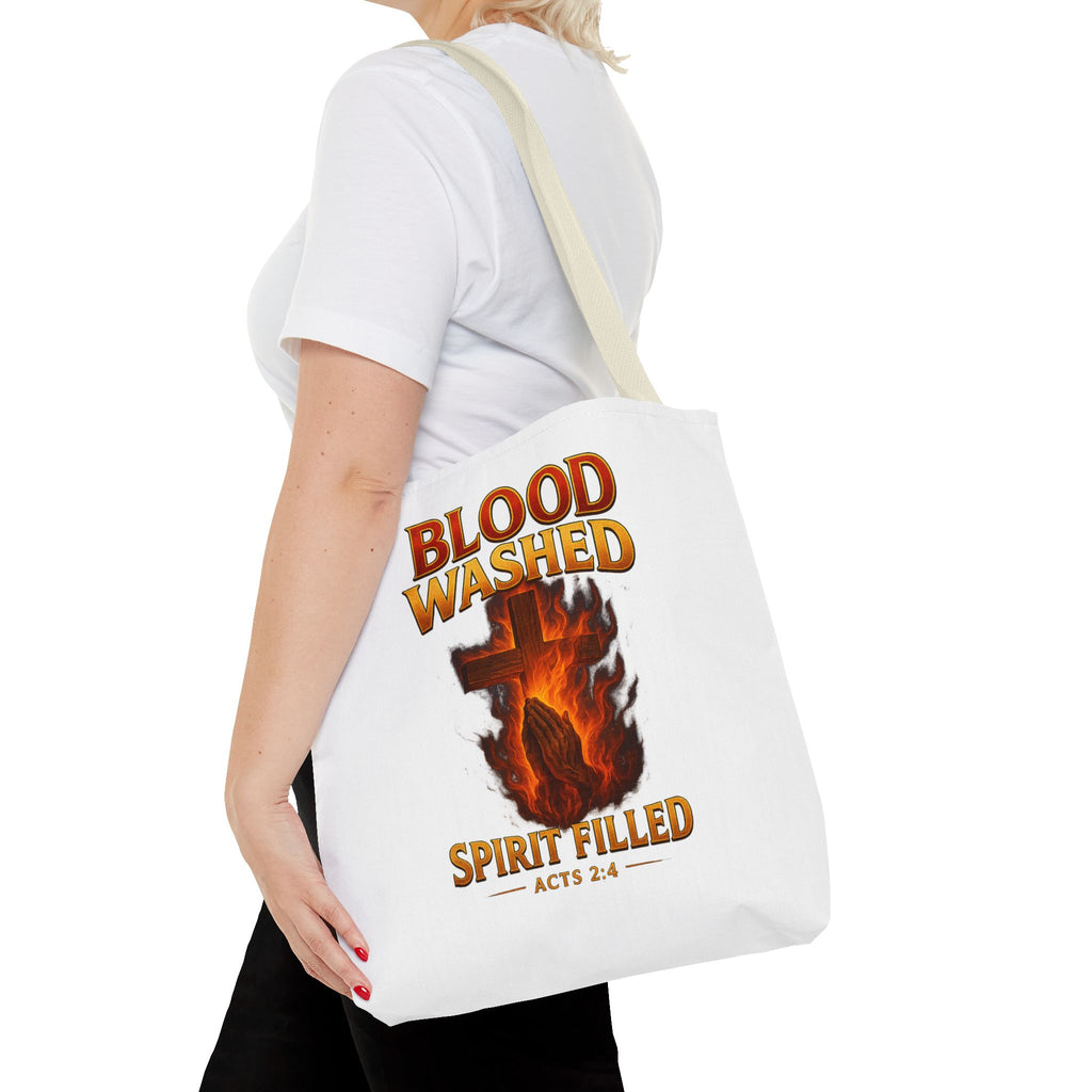 Blood Washed Spirit Filled Tote Bag