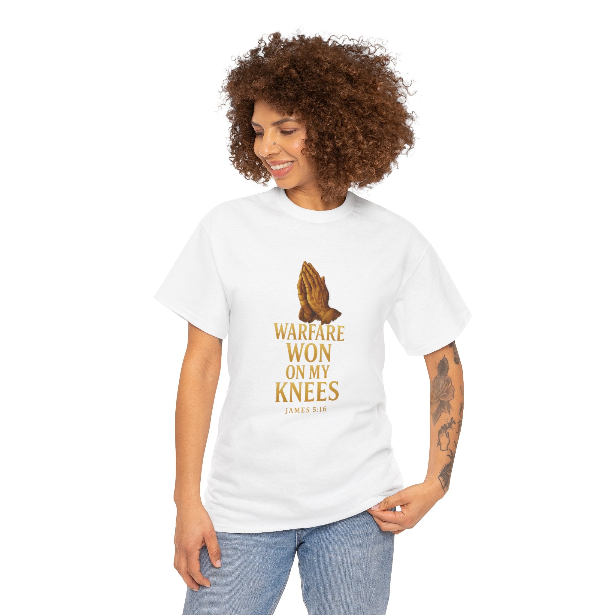Warfare Won on My Knees Unisex Tee