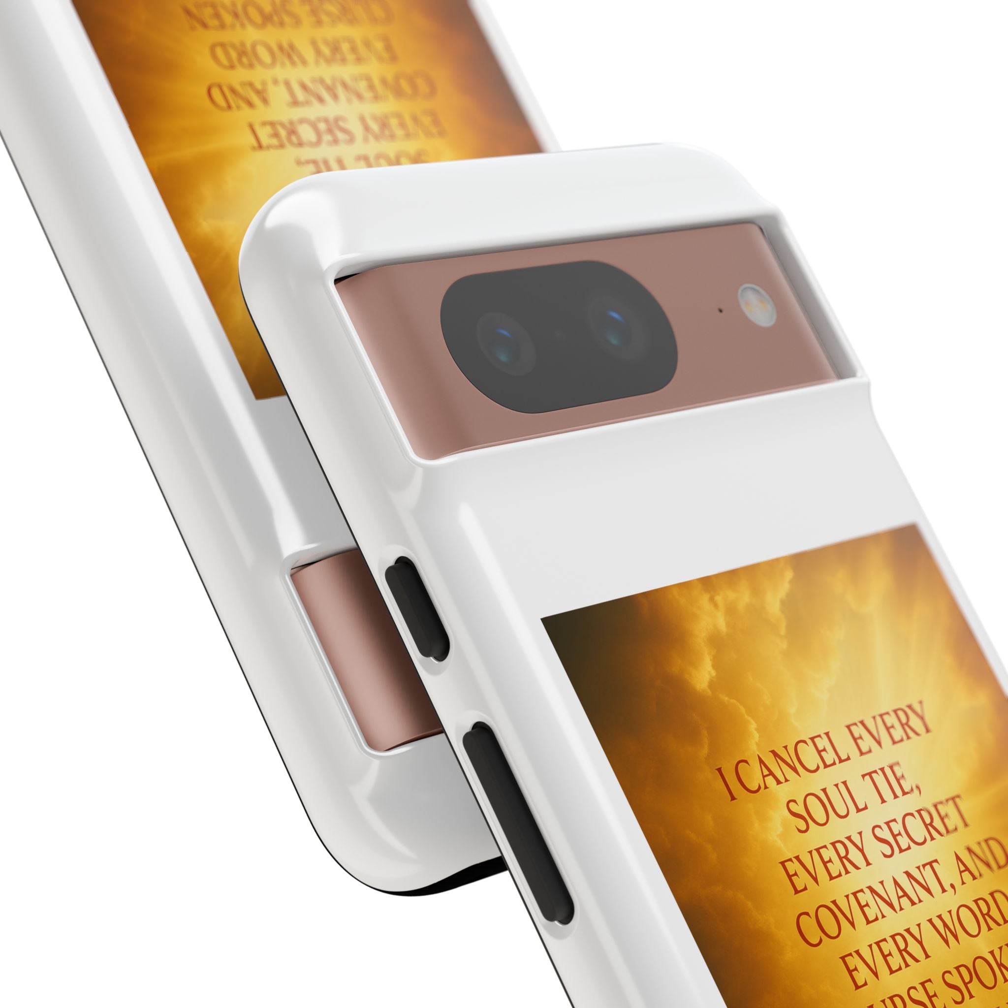 Inspirational Phone Case: Walk in Freedom and Fire