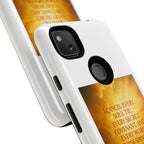 Inspirational Phone Case: Walk in Freedom and Fire