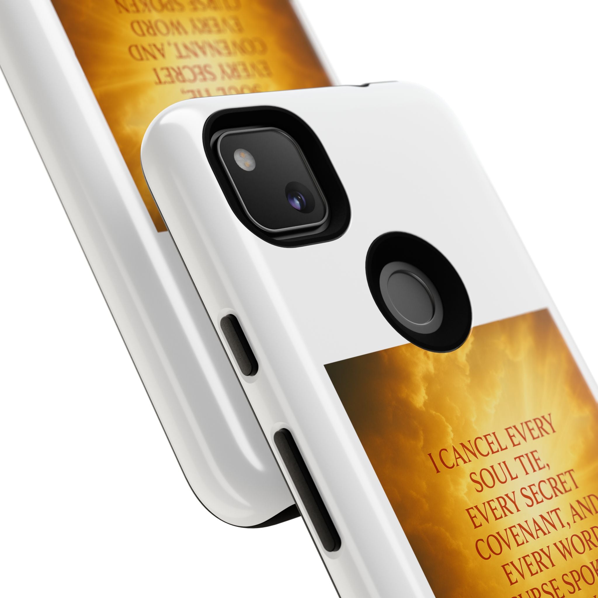 Inspirational Phone Case: Walk in Freedom and Fire