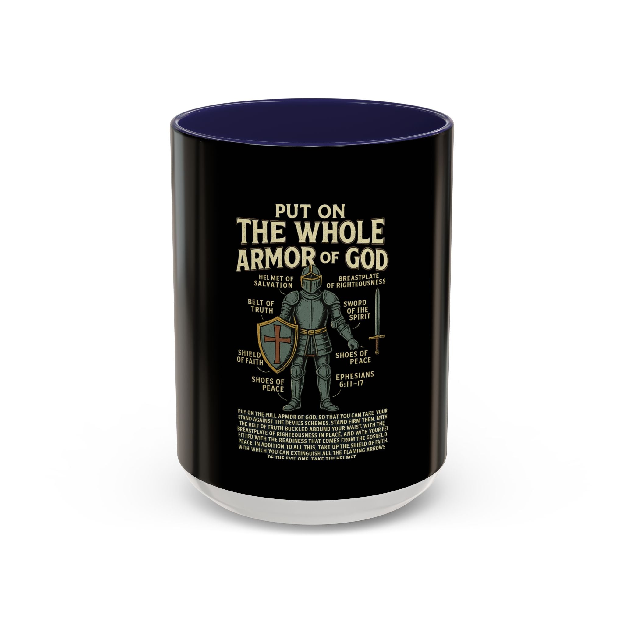Faith-Inspired Black Coffee Mug