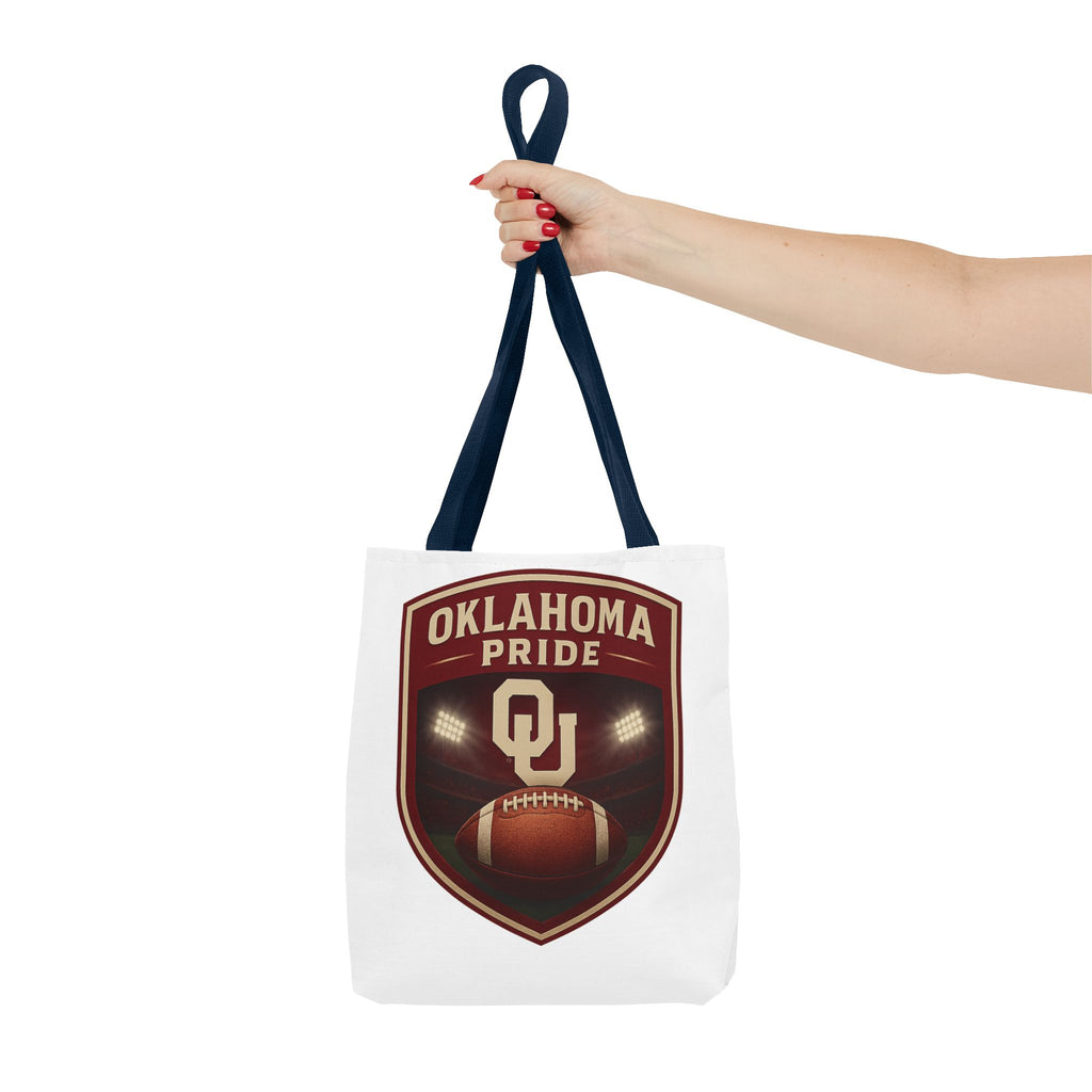 Oklahoma Pride Football Tote Bag
