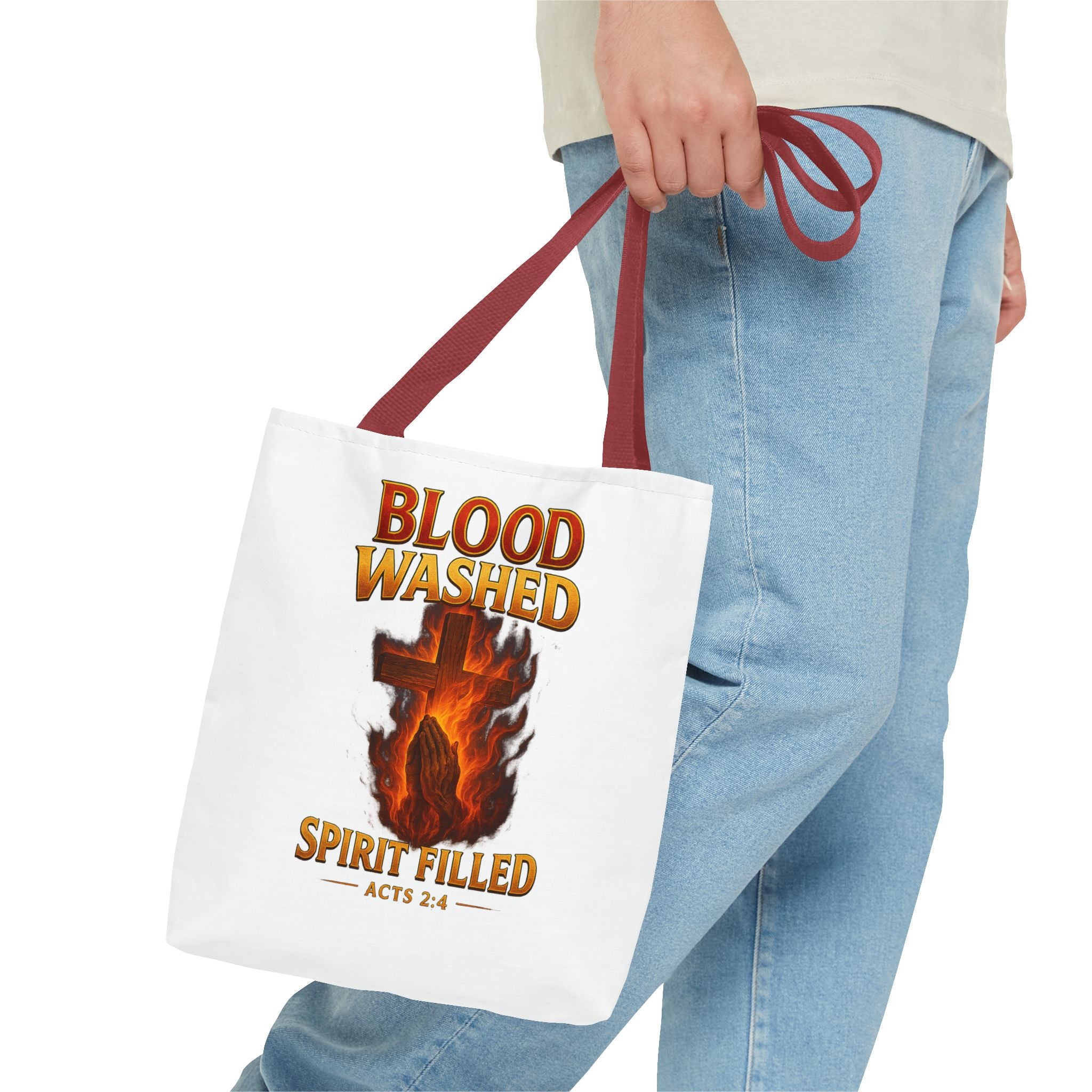 Blood Washed Spirit Filled Tote Bag