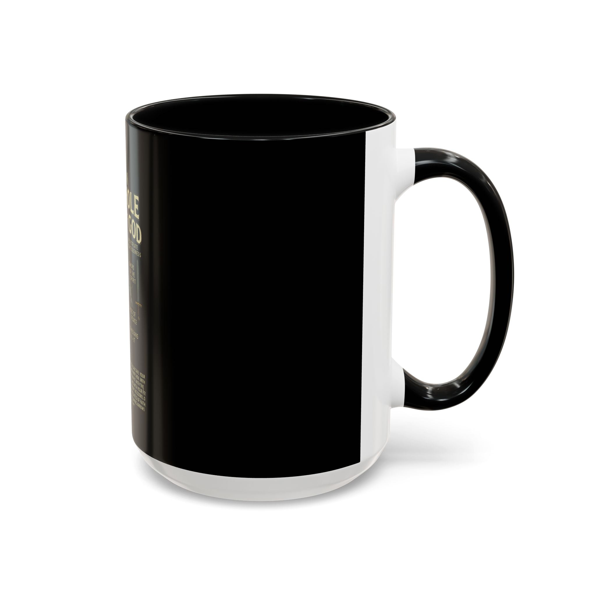 Faith-Inspired Black Coffee Mug