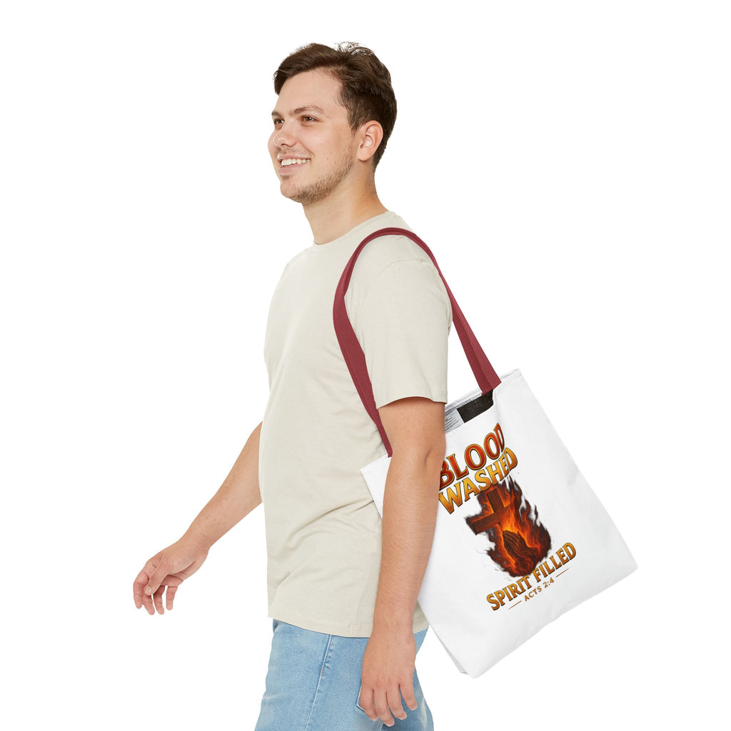 Blood Washed Spirit Filled Tote Bag