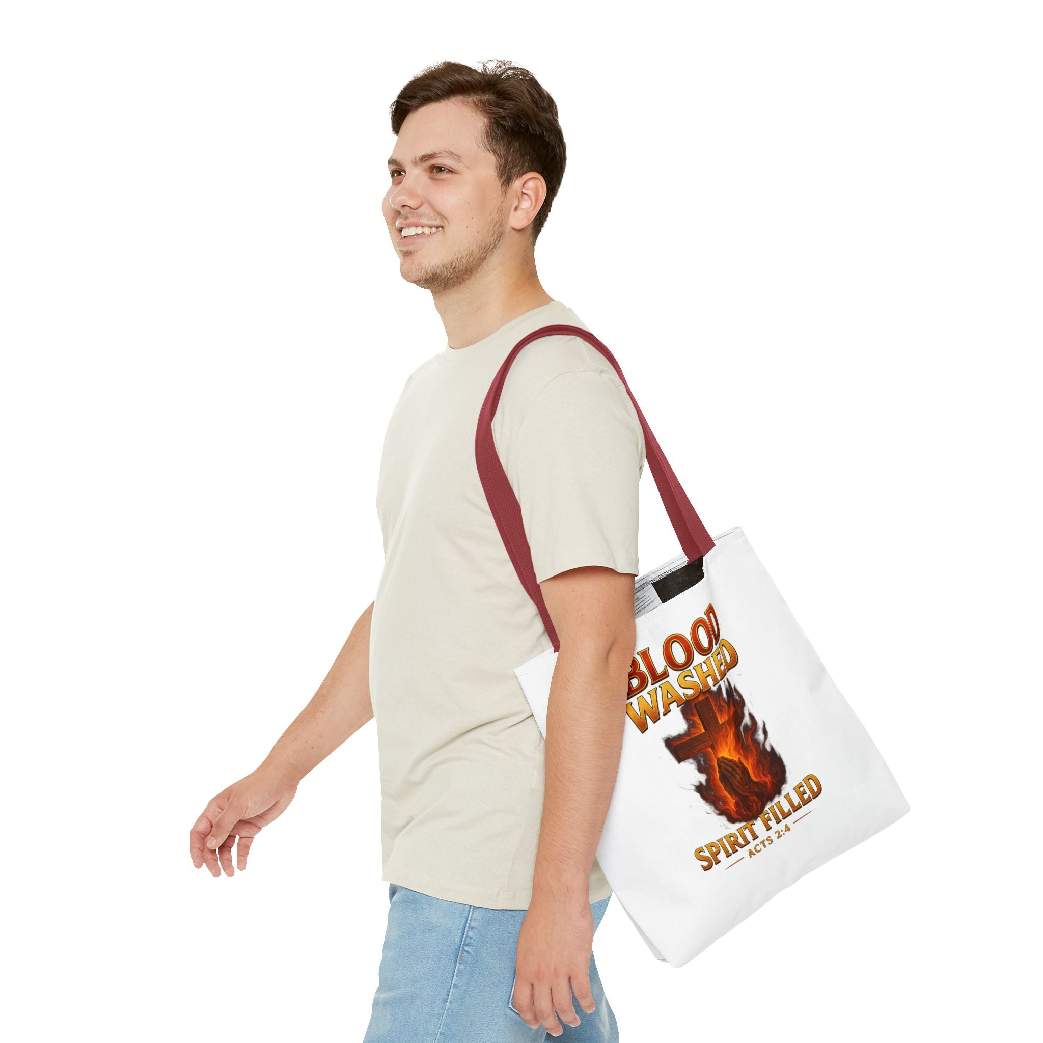 Blood Washed Spirit Filled Tote Bag