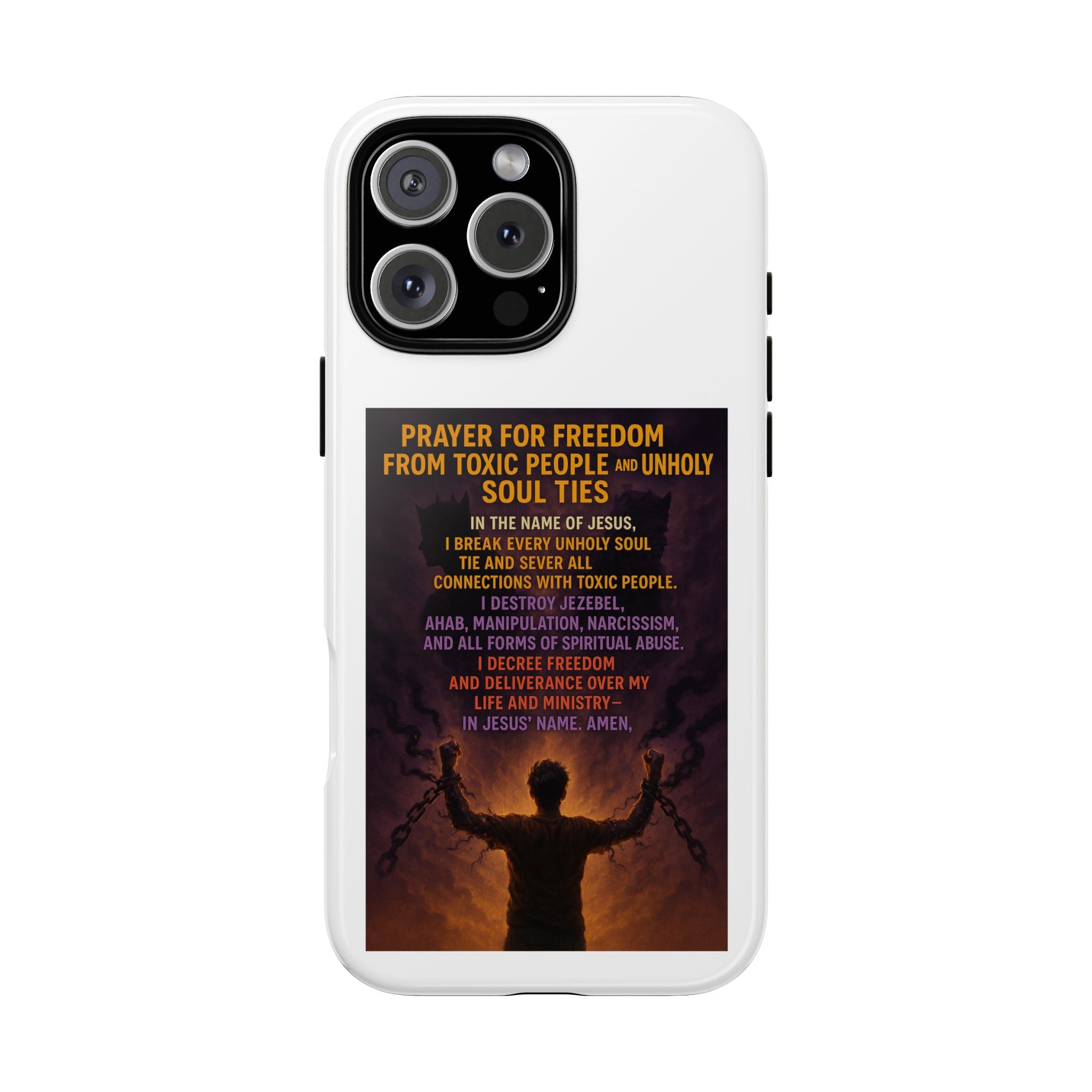 Tough Cases: Empowering Phone Case with Inspirational Prayer
