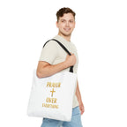 Faith-Inspired Tote Bag - "Prayer Over Everything"