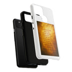 Inspirational Phone Case: Walk in Freedom and Fire