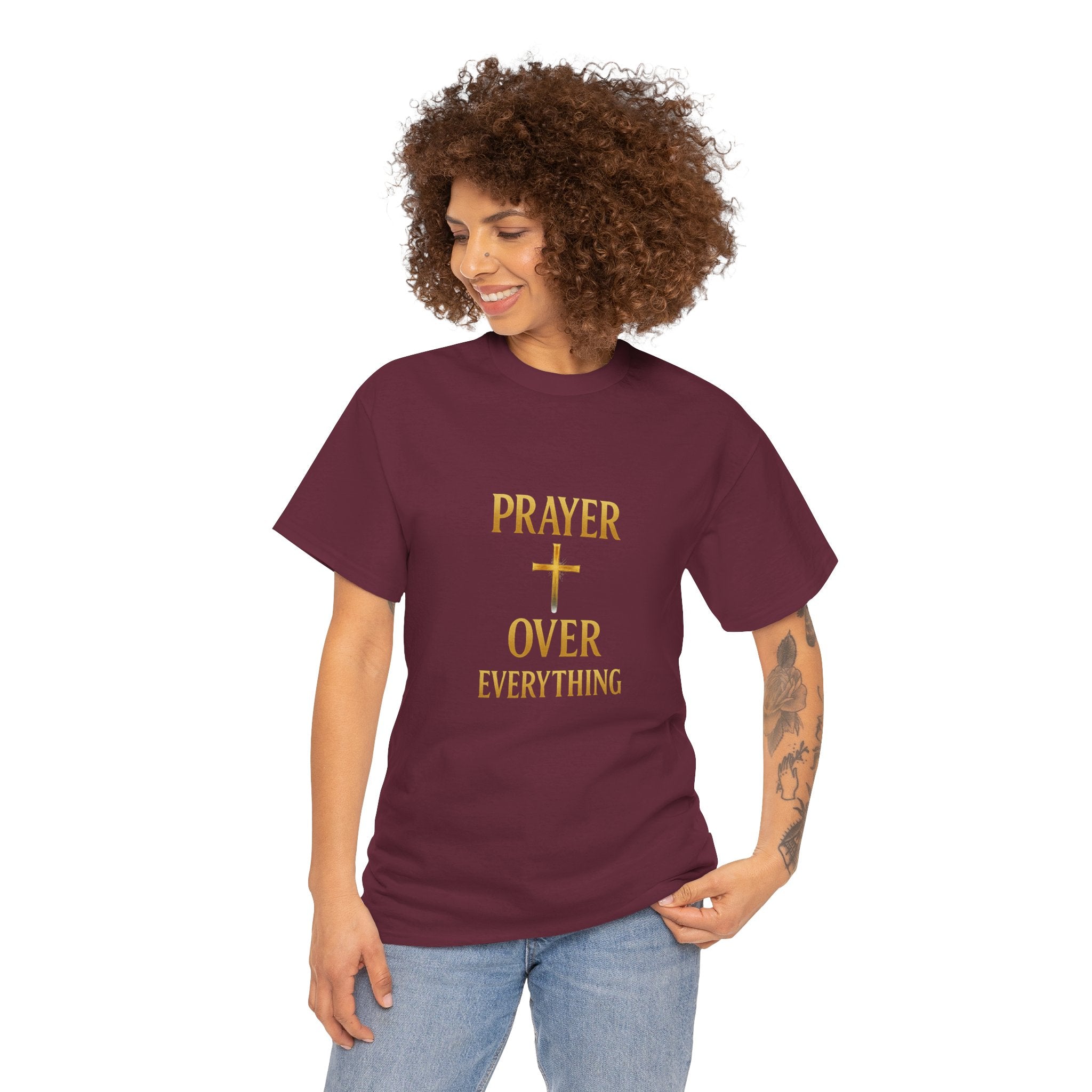 Prayer Over Everything Unisex Heavy Cotton Tee
