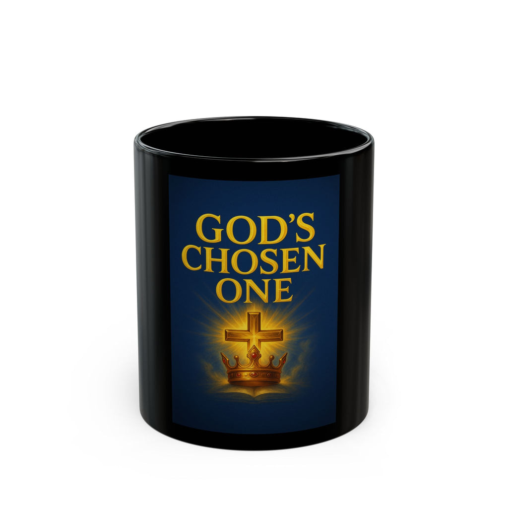 God's Chosen One Black Mug