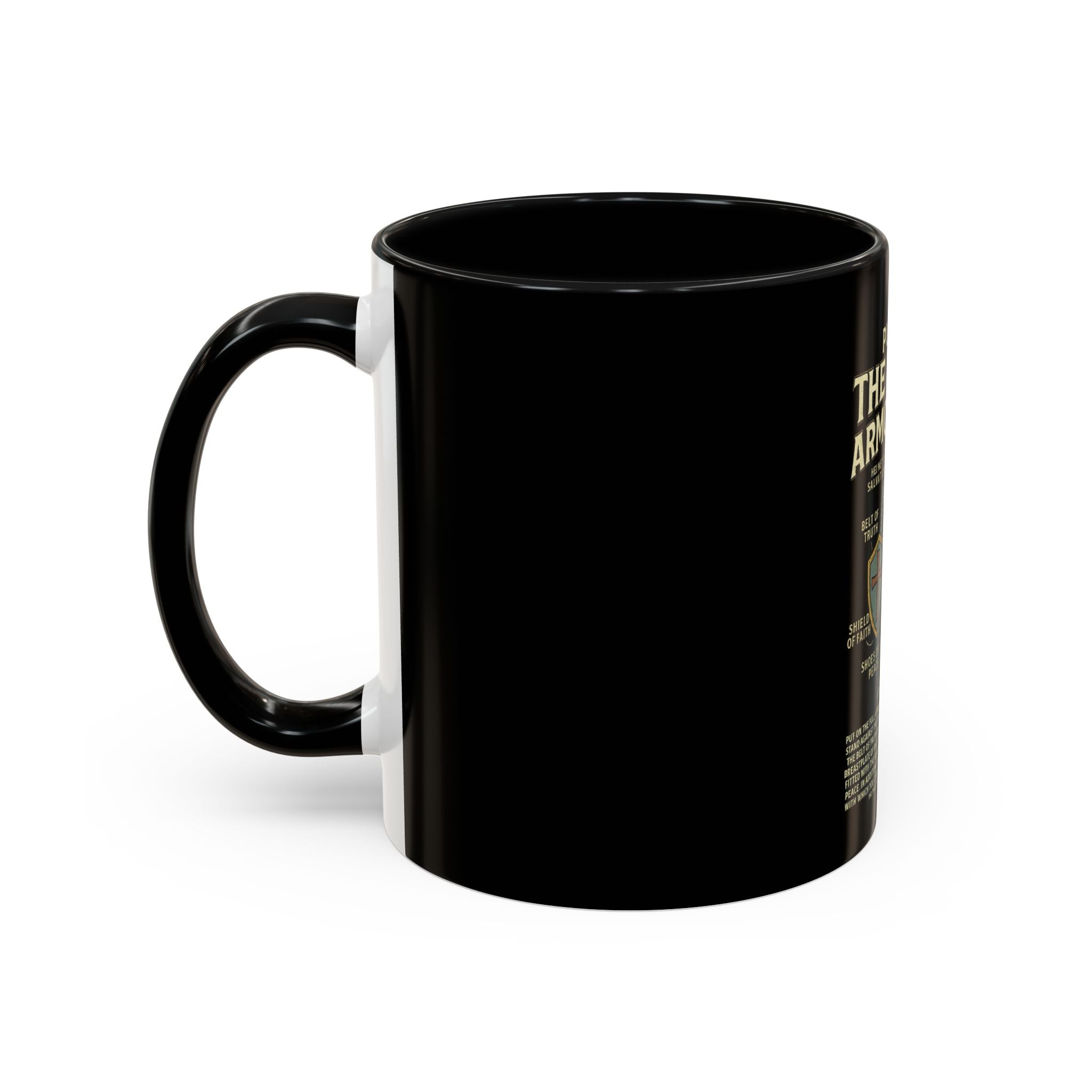 Faith-Inspired Black Coffee Mug