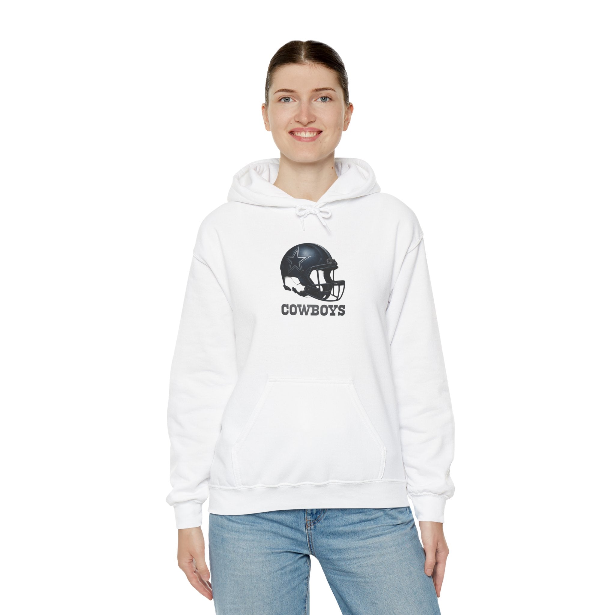 Cowboys Football Hoodie - Unisex Heavy Blend Sweatshirt, Team Spirit Wear, Game Day Apparel, Gift for Fans, Cozy Sportswear