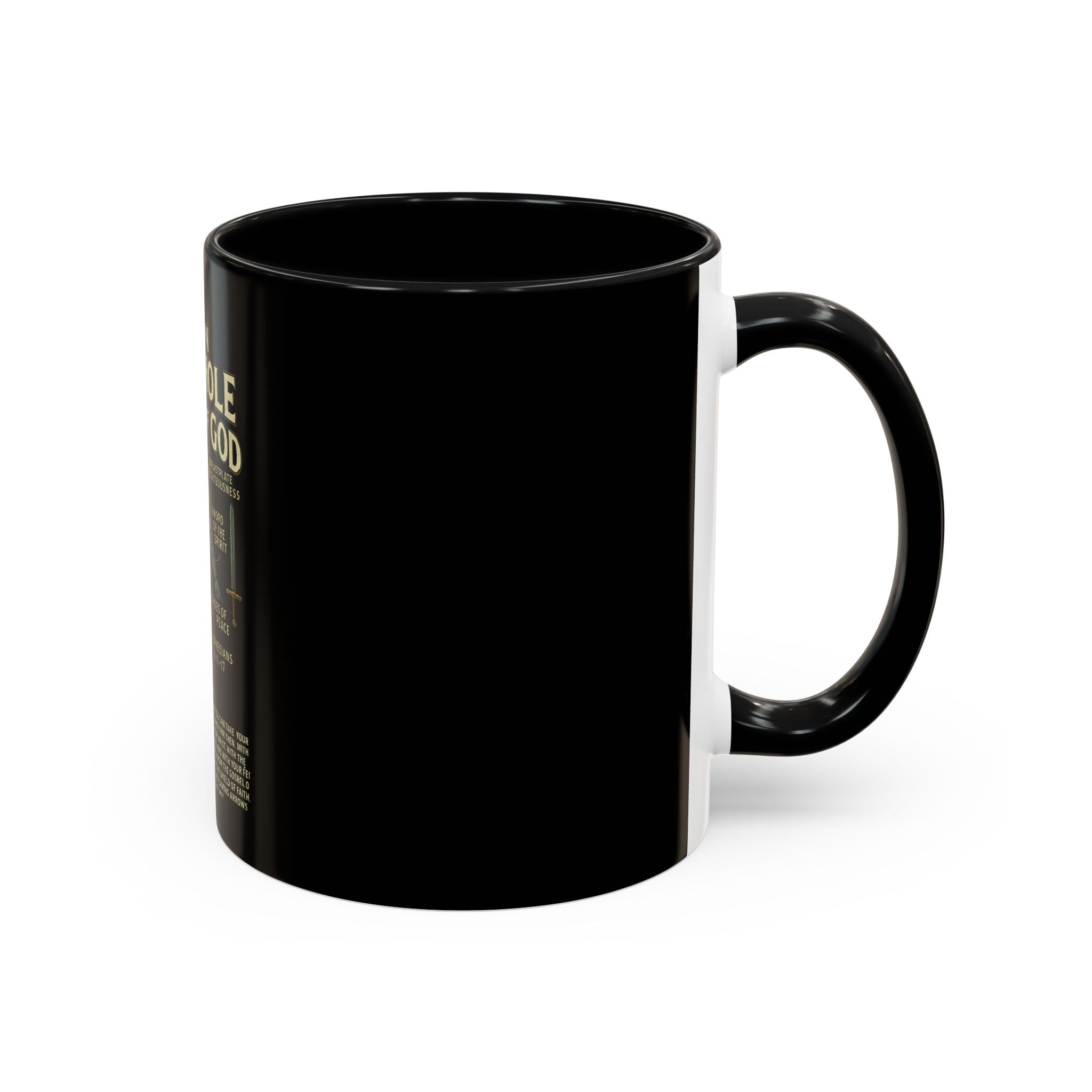 Faith-Inspired Black Coffee Mug