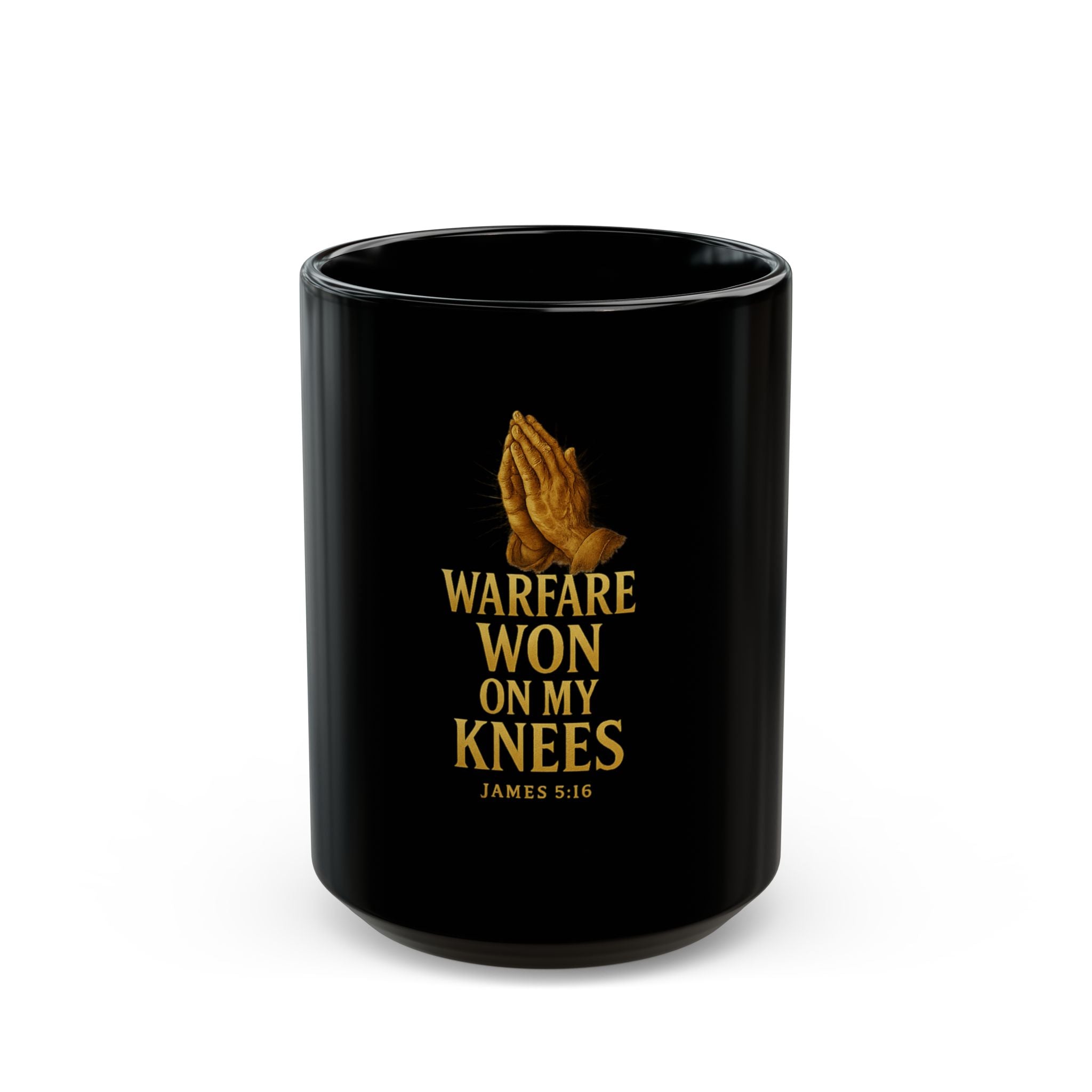 Warfare Won on My Knees Coffee Cup