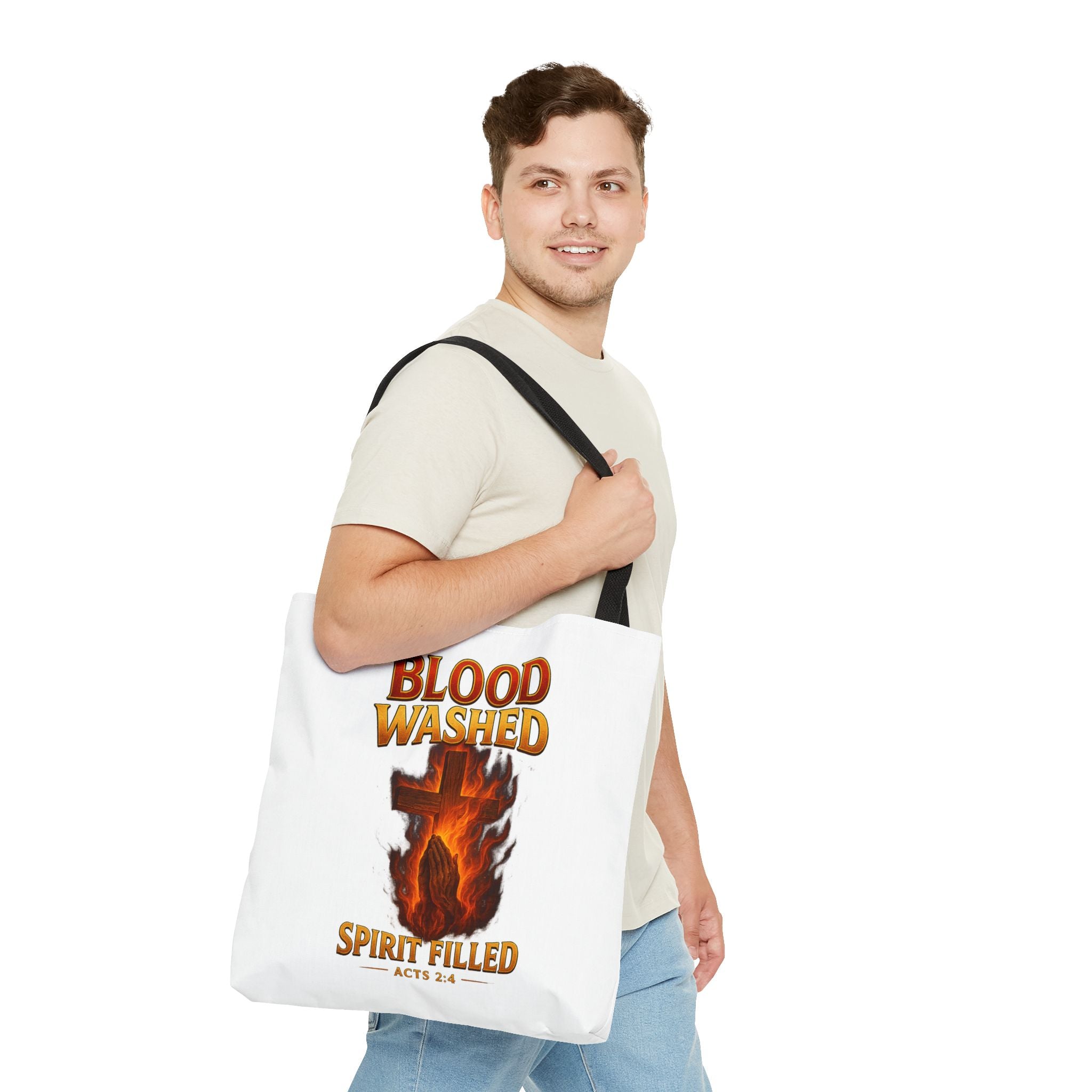 Blood Washed Spirit Filled Tote Bag