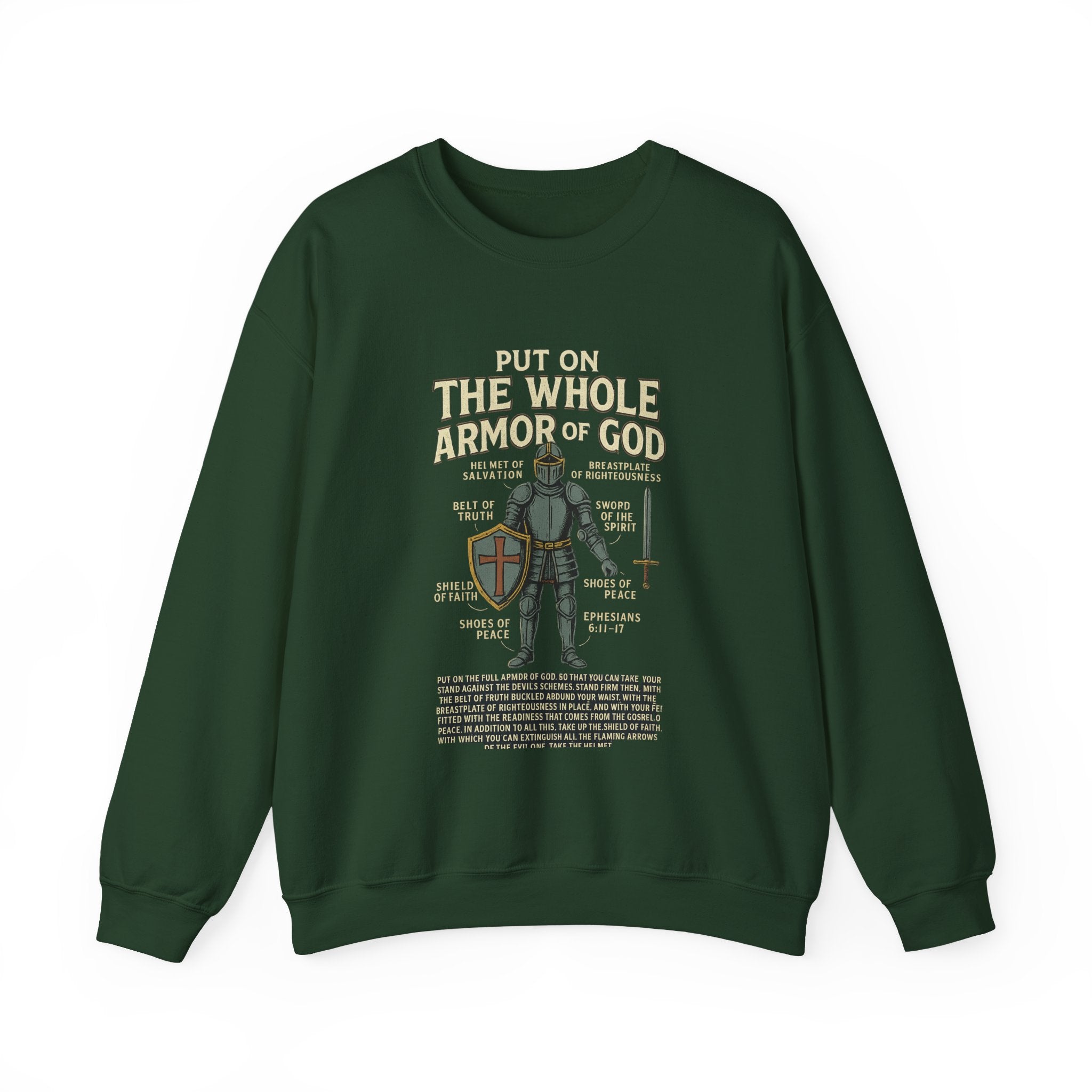Faith-Inspired Armor of God Crewneck Sweatshirt