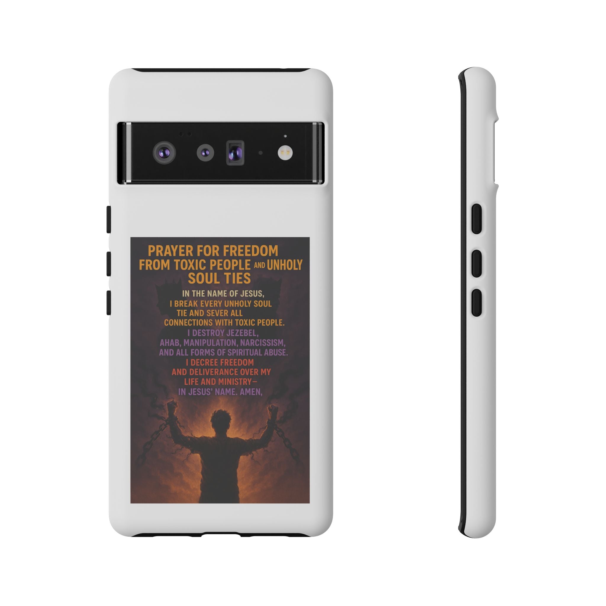 Tough Cases: Empowering Phone Case with Inspirational Prayer