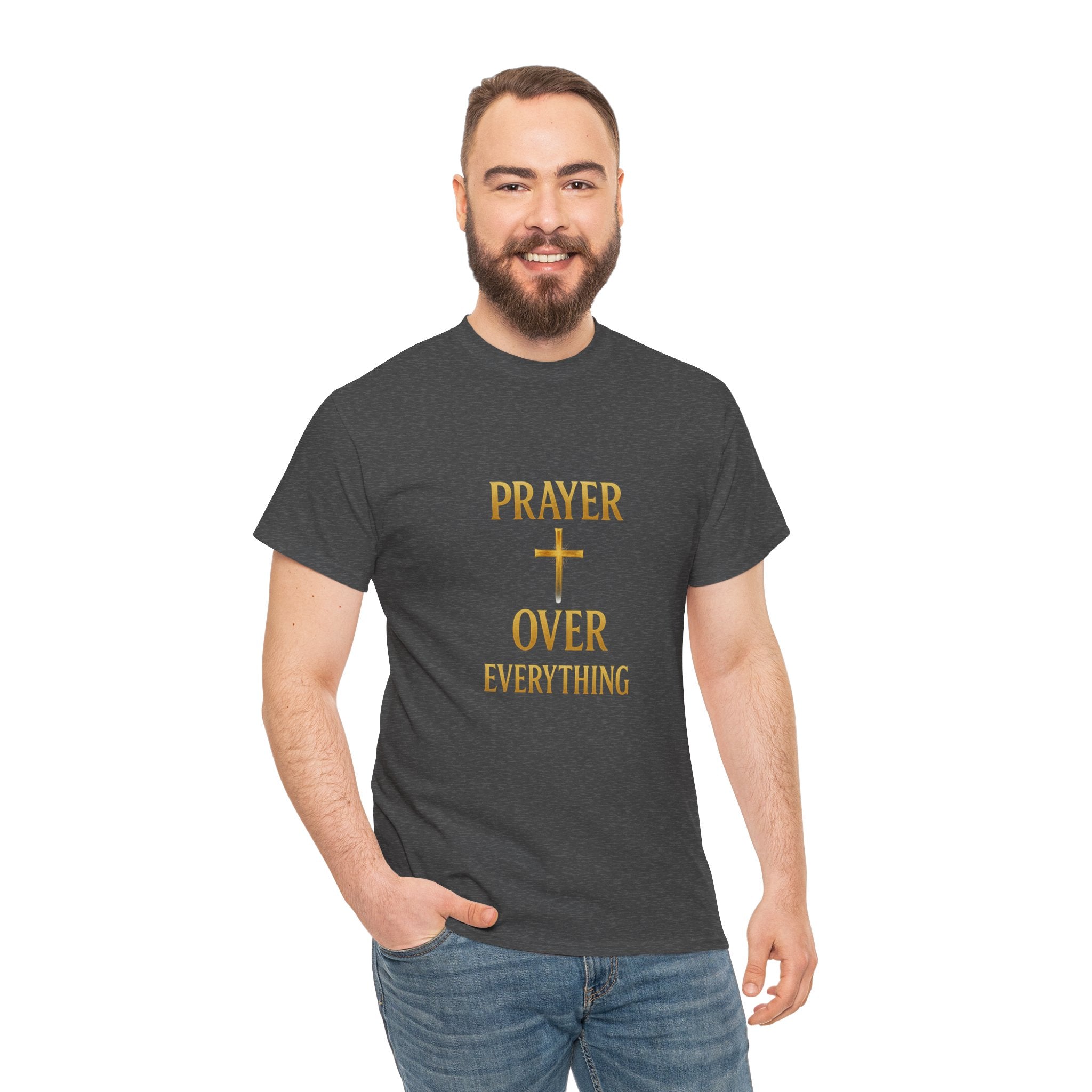 Prayer Over Everything Unisex Heavy Cotton Tee