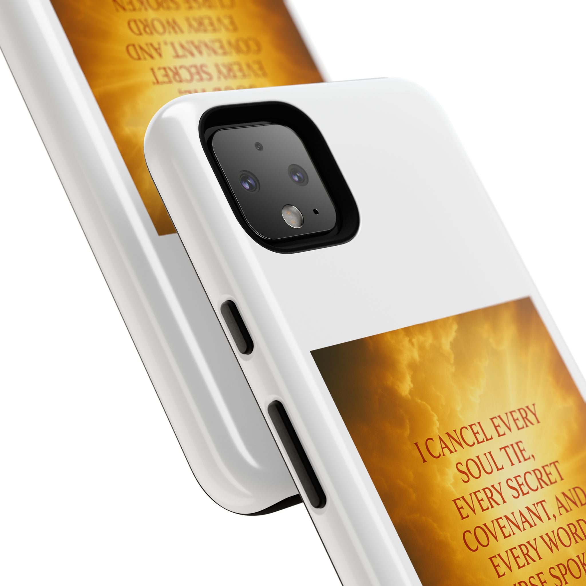 Inspirational Phone Case: Walk in Freedom and Fire