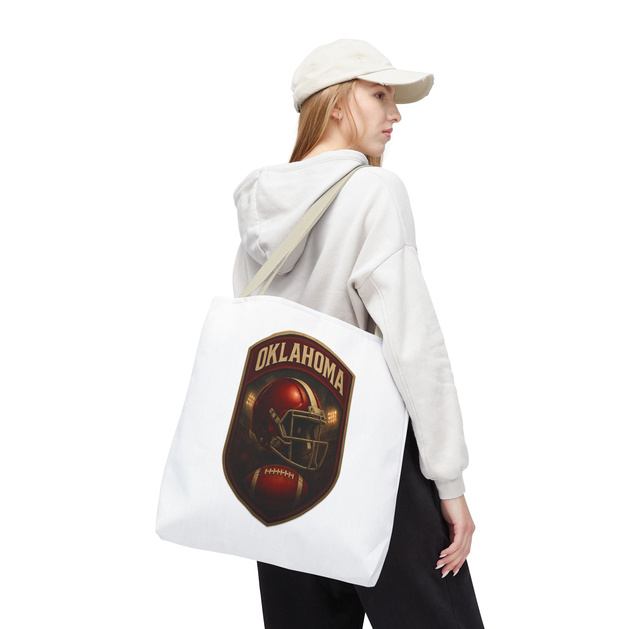 Football Themed Tote Bag, Sports Tote