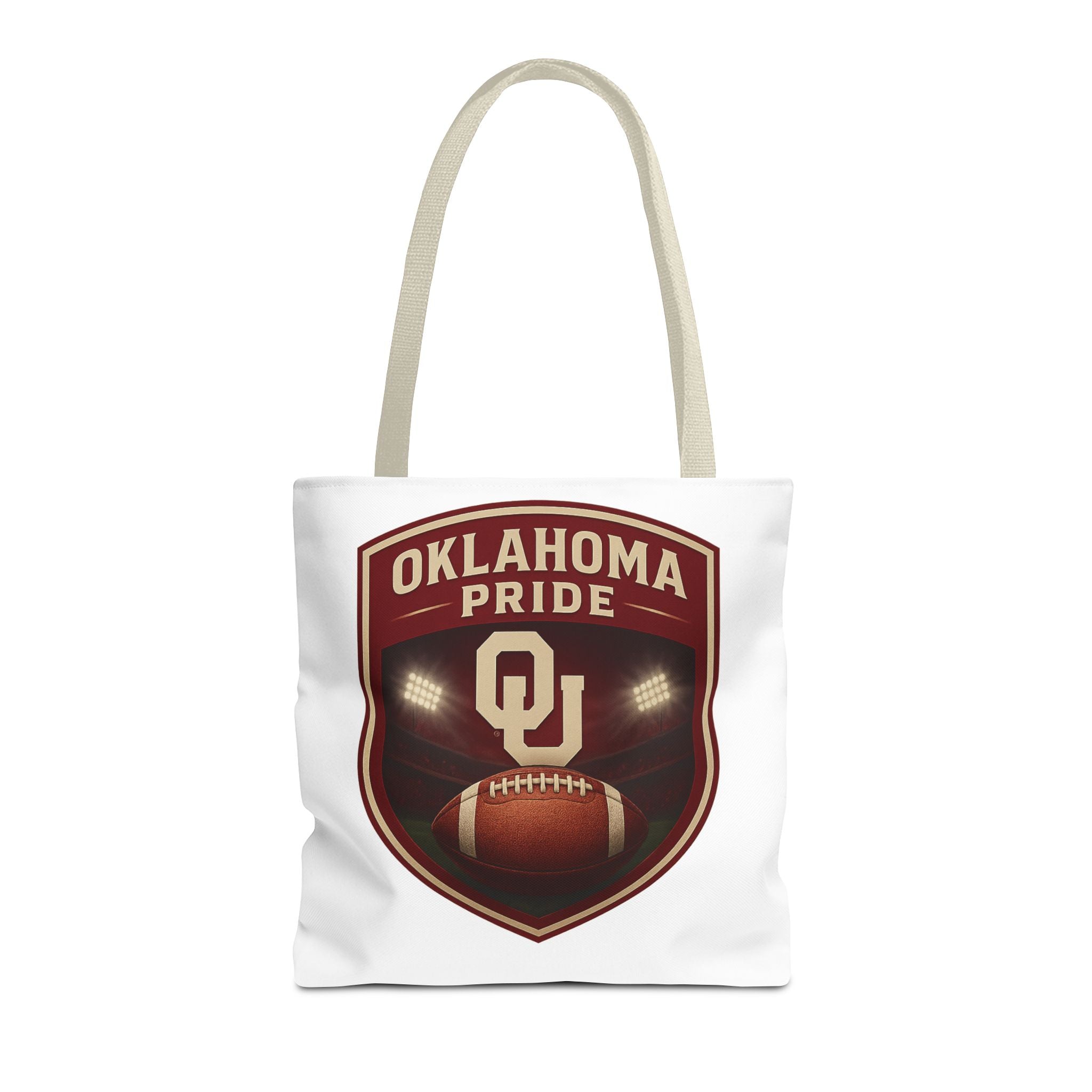 Oklahoma Pride Football Tote Bag