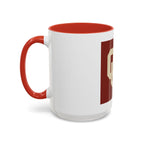 Crimson Accent Coffee Mug with OU Logo