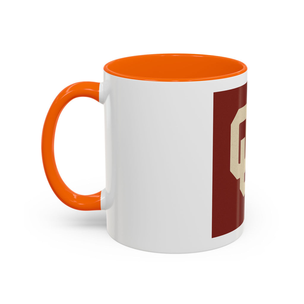 Crimson Accent Coffee Mug with OU Logo