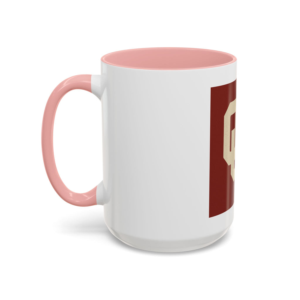 Crimson Accent Coffee Mug with OU Logo