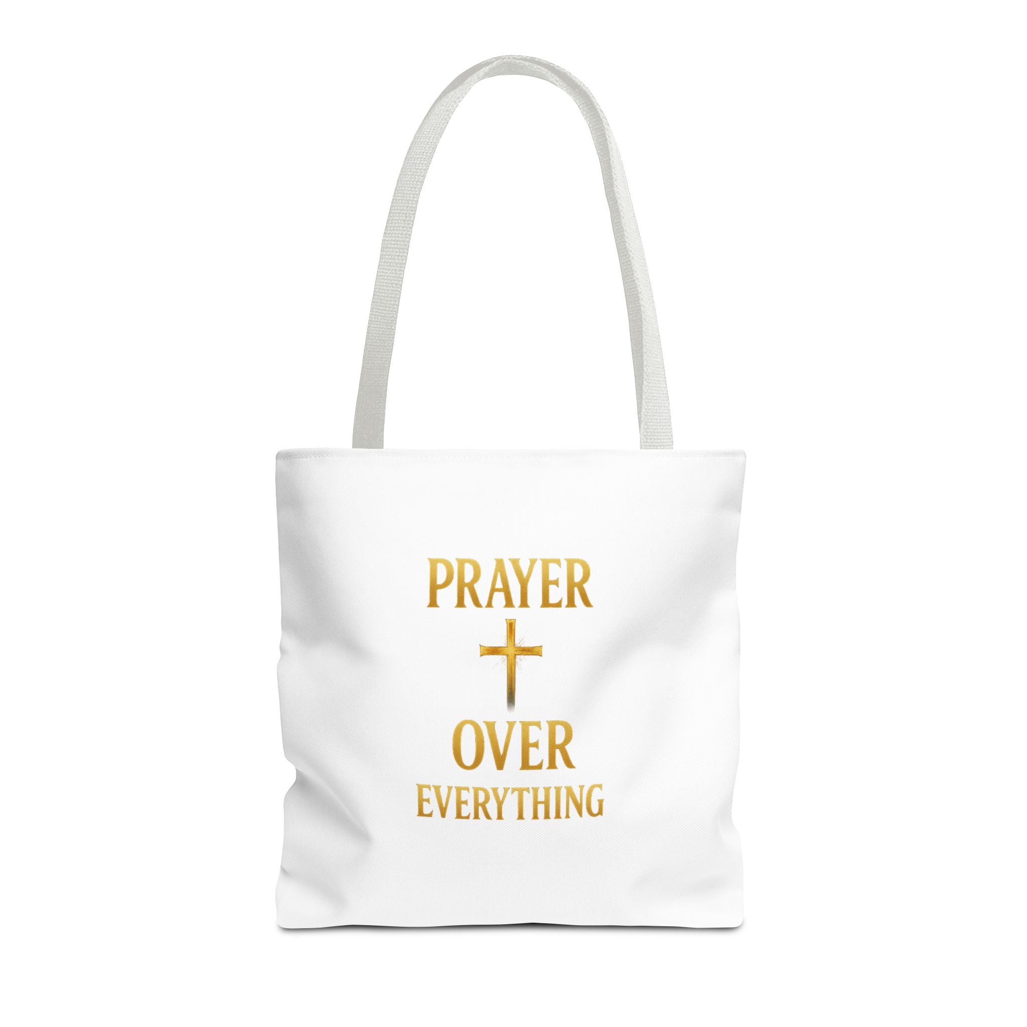 Faith-Inspired Tote Bag - "Prayer Over Everything"