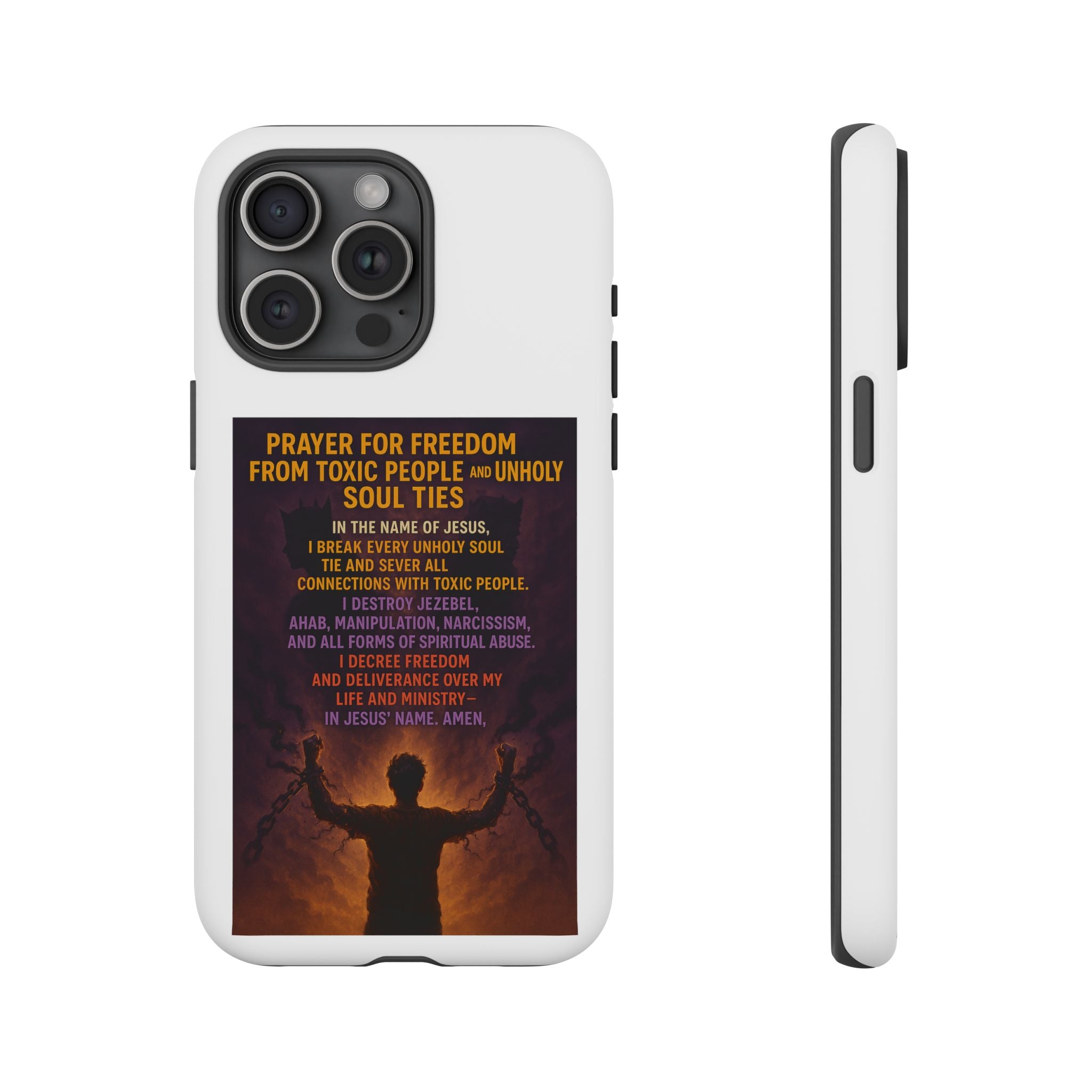 Tough Cases: Empowering Phone Case with Inspirational Prayer