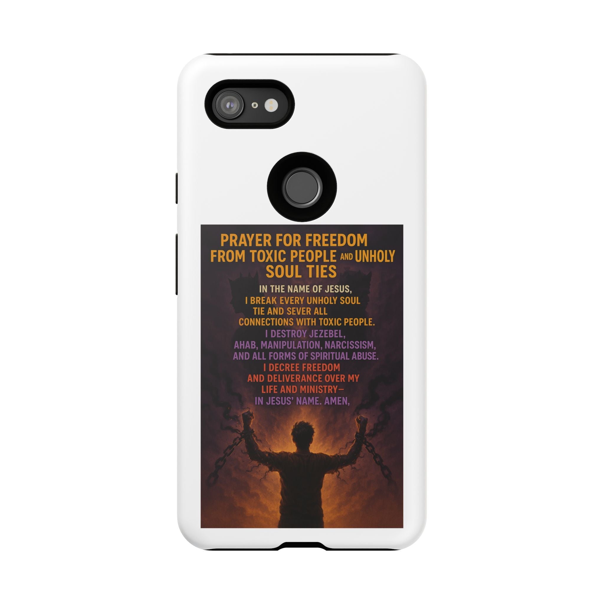 Tough Cases: Empowering Phone Case with Inspirational Prayer