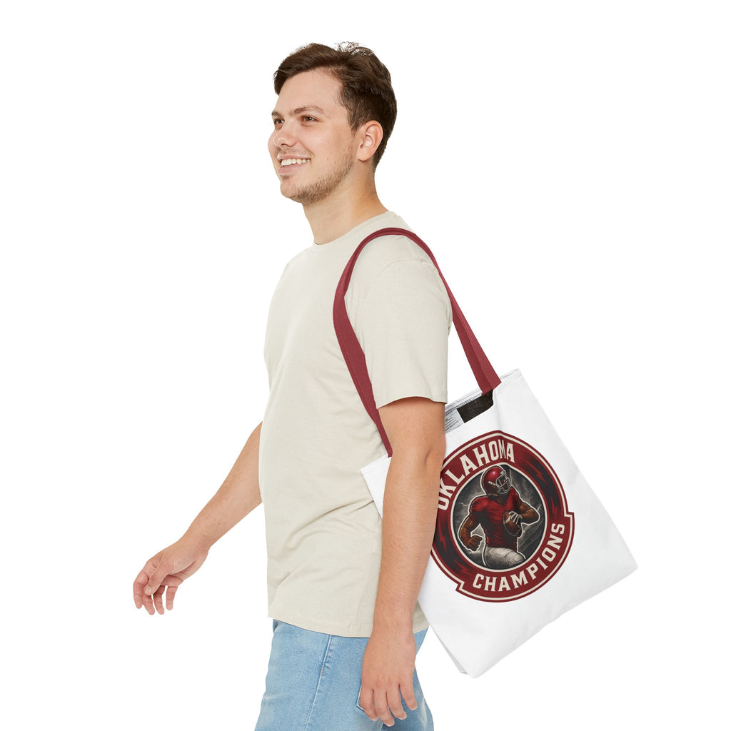 Oklahoma Champions Tote Bag, Sports Fan Tote