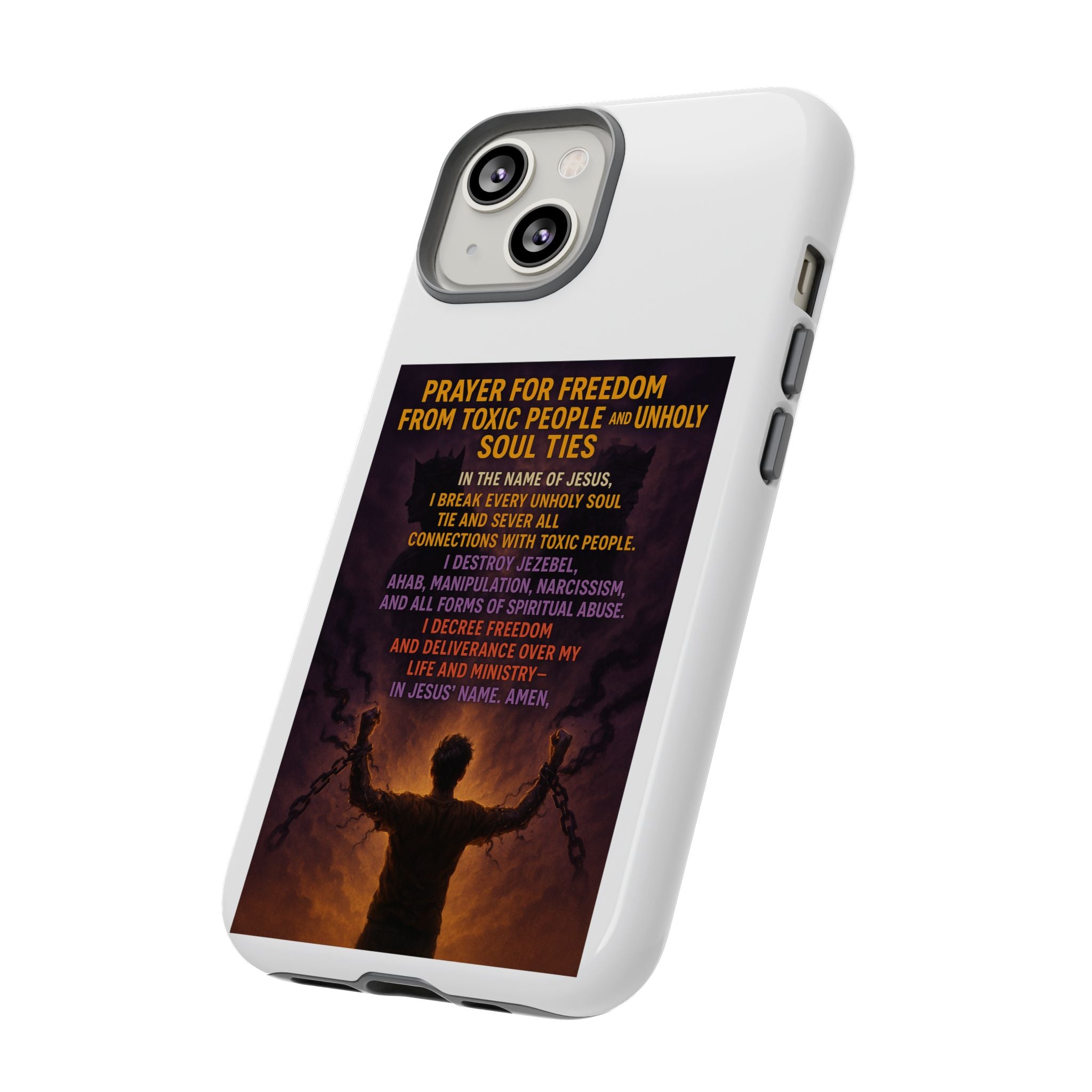 Tough Cases: Empowering Phone Case with Inspirational Prayer