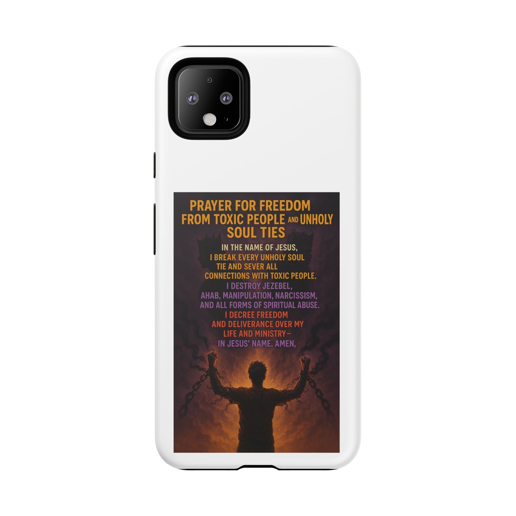 Tough Cases: Empowering Phone Case with Inspirational Prayer