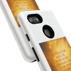 Inspirational Phone Case: Walk in Freedom and Fire