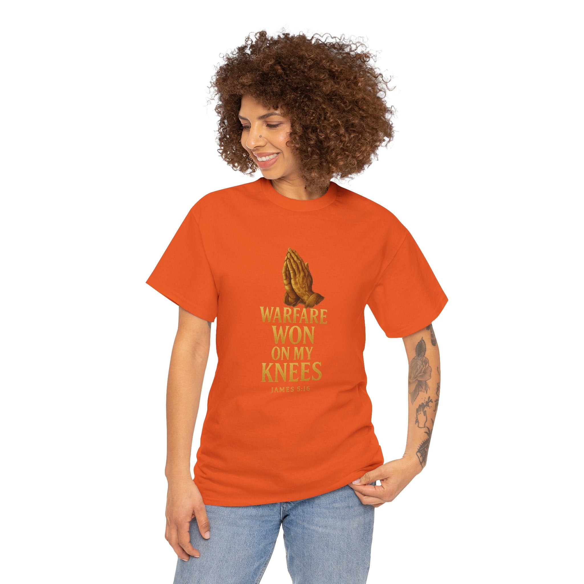 Warfare Won on My Knees Unisex Tee
