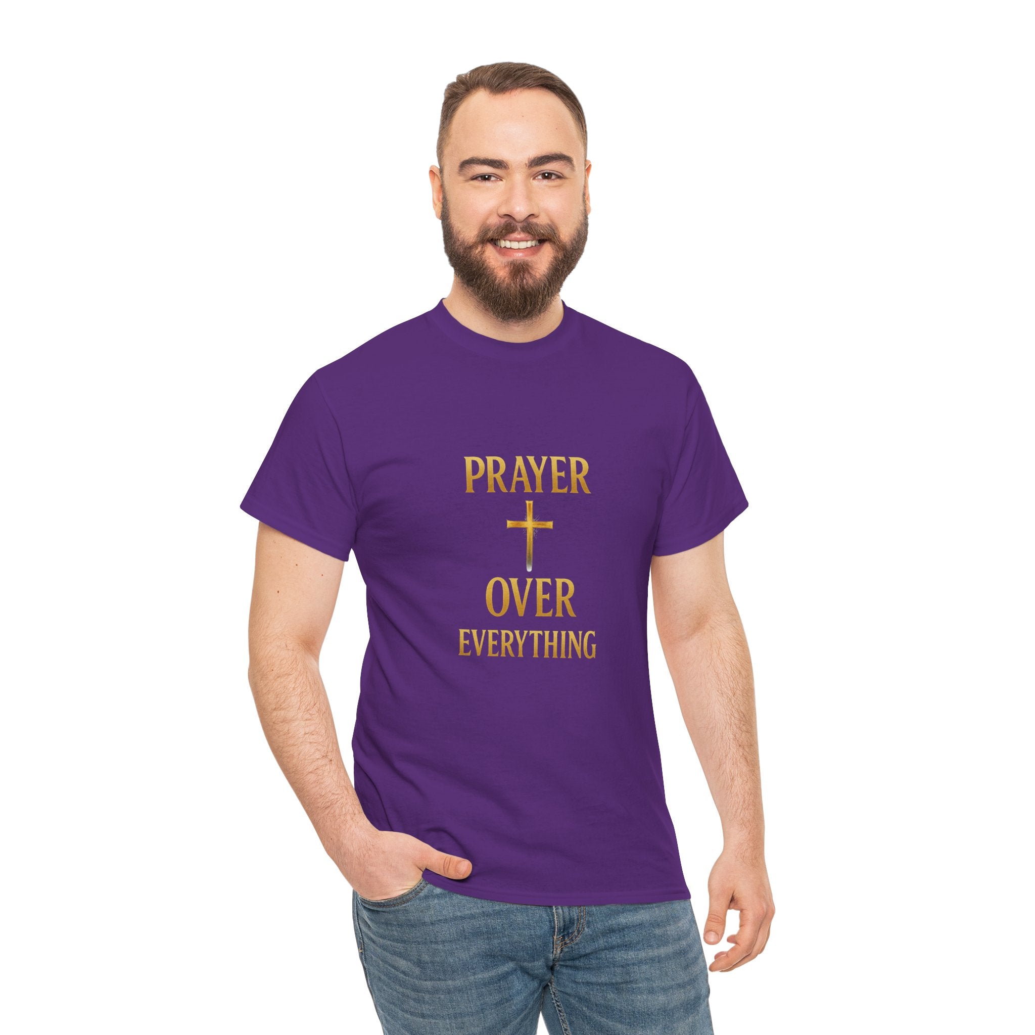 Prayer Over Everything Unisex Heavy Cotton Tee