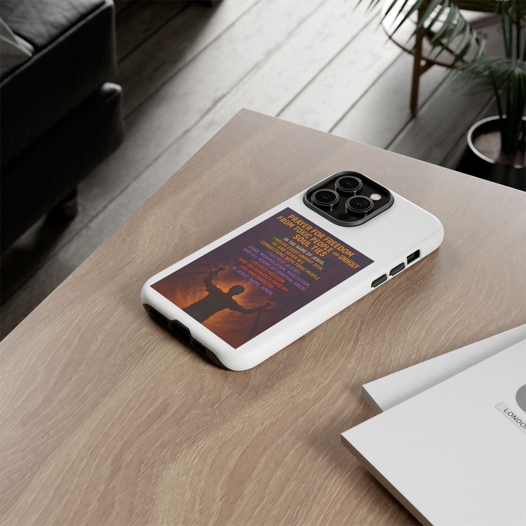 Tough Cases: Empowering Phone Case with Inspirational Prayer
