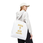 Faith-Inspired Tote Bag - "Prayer Over Everything"