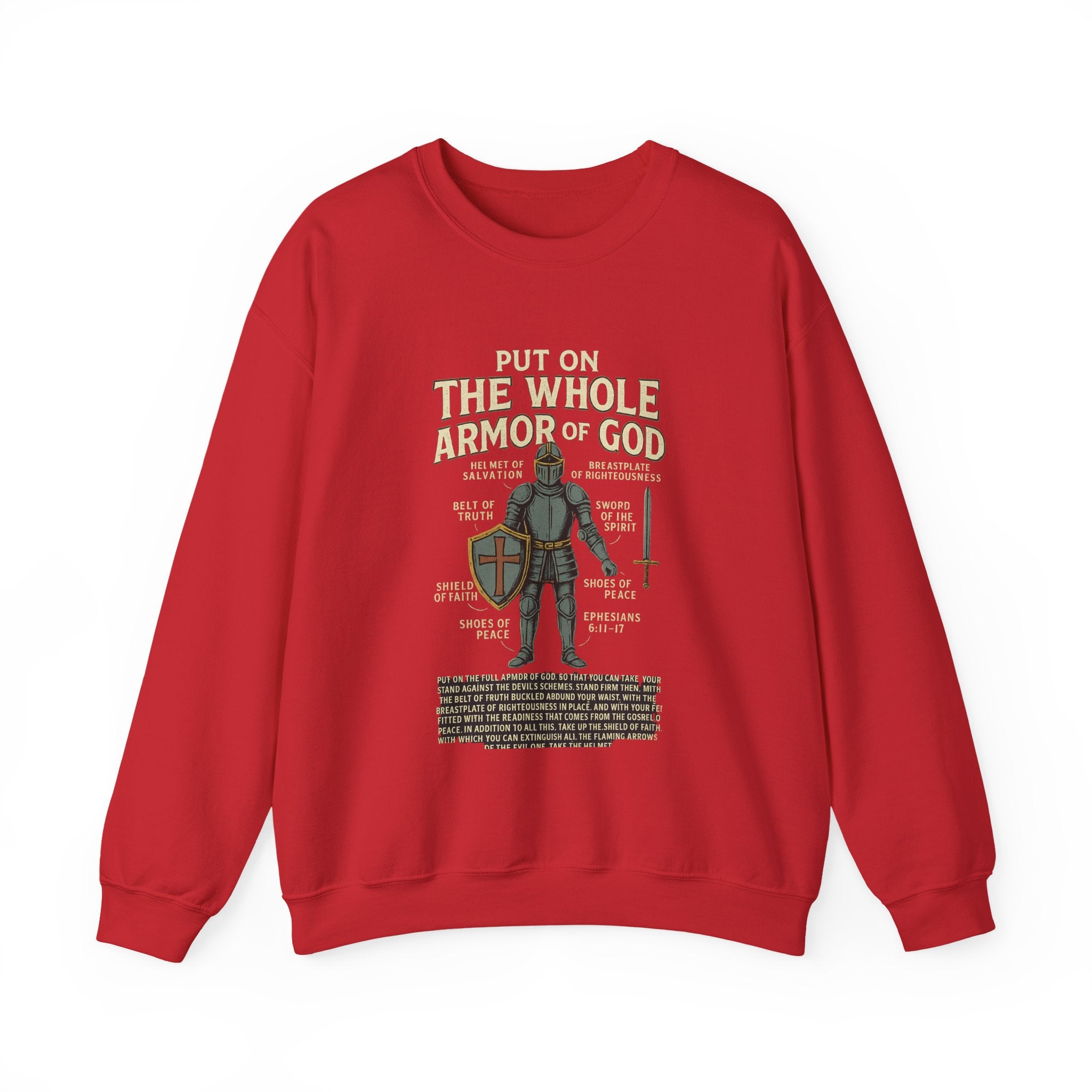 Faith-Inspired Armor of God Crewneck Sweatshirt