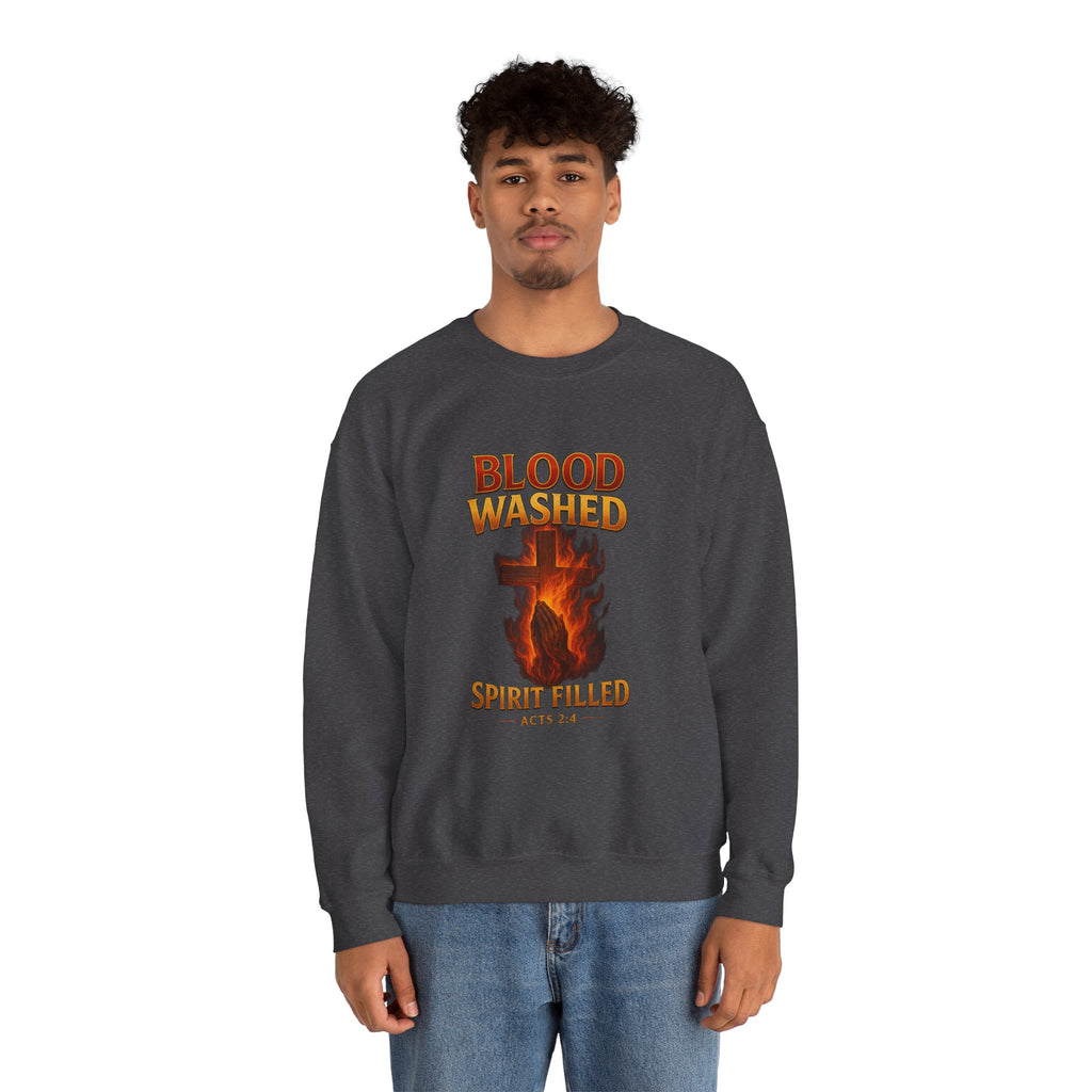 Blood Washed Spirit Filled Sweatshirt
