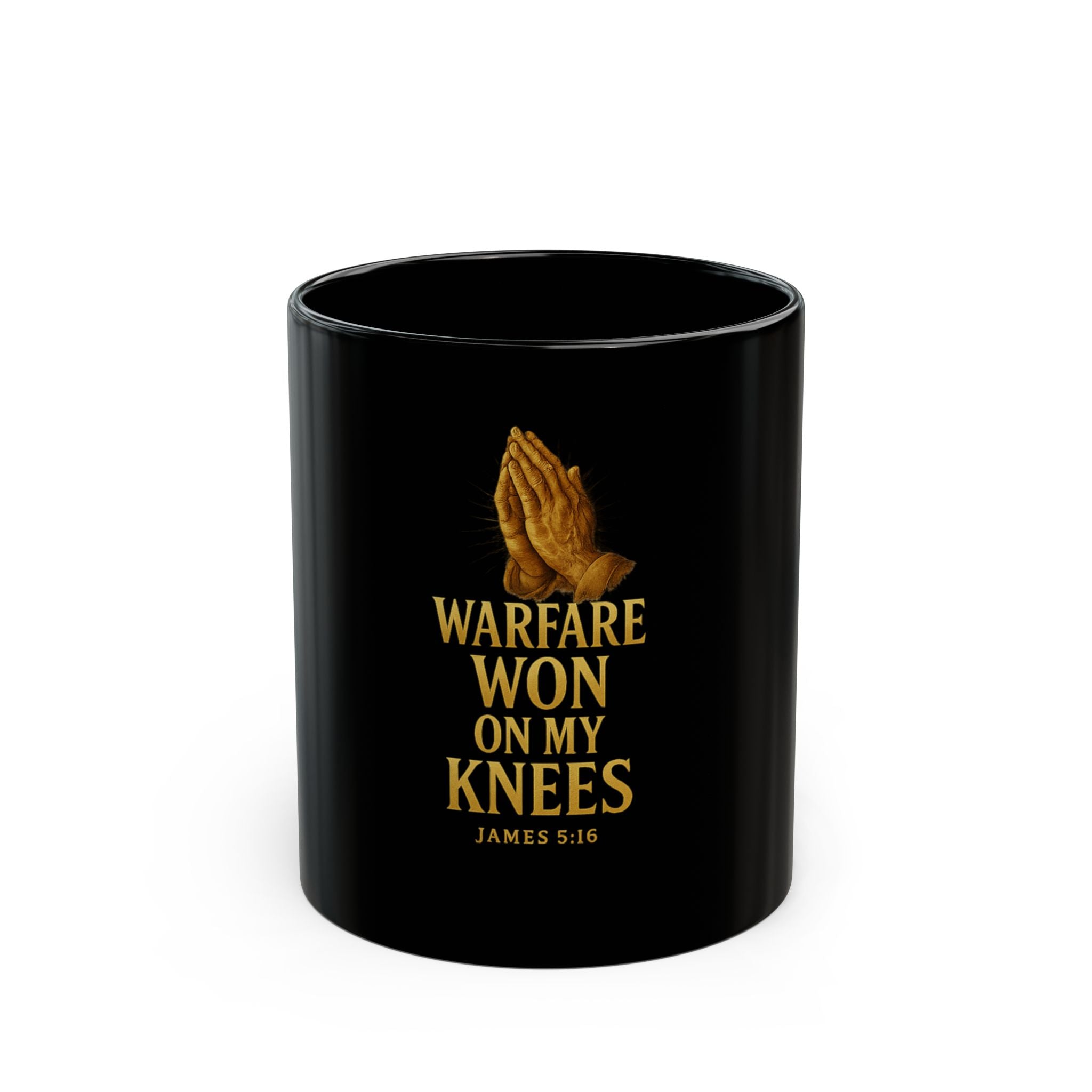 Warfare Won on My Knees Coffee Cup