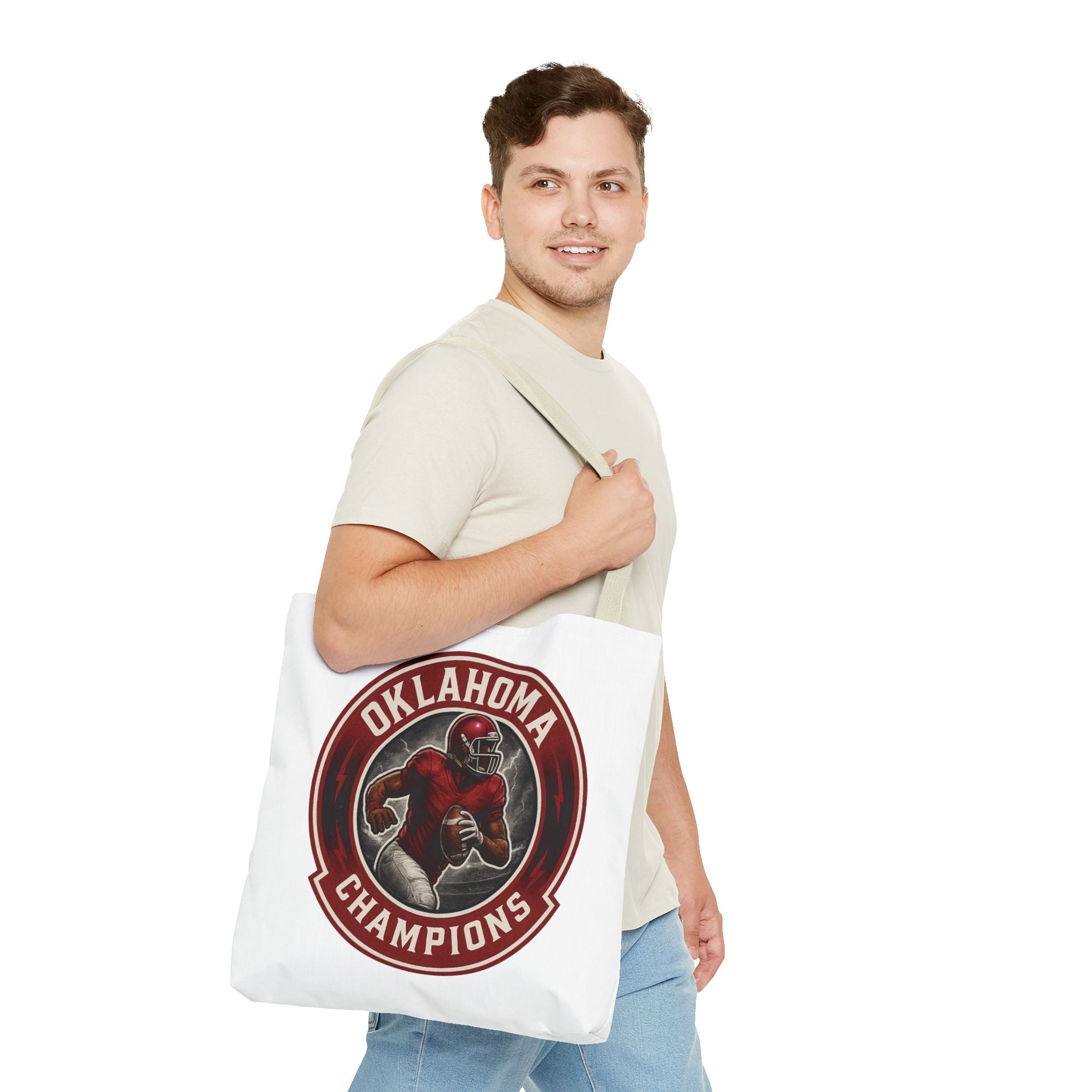 Oklahoma Champions Tote Bag, Sports Fan Tote