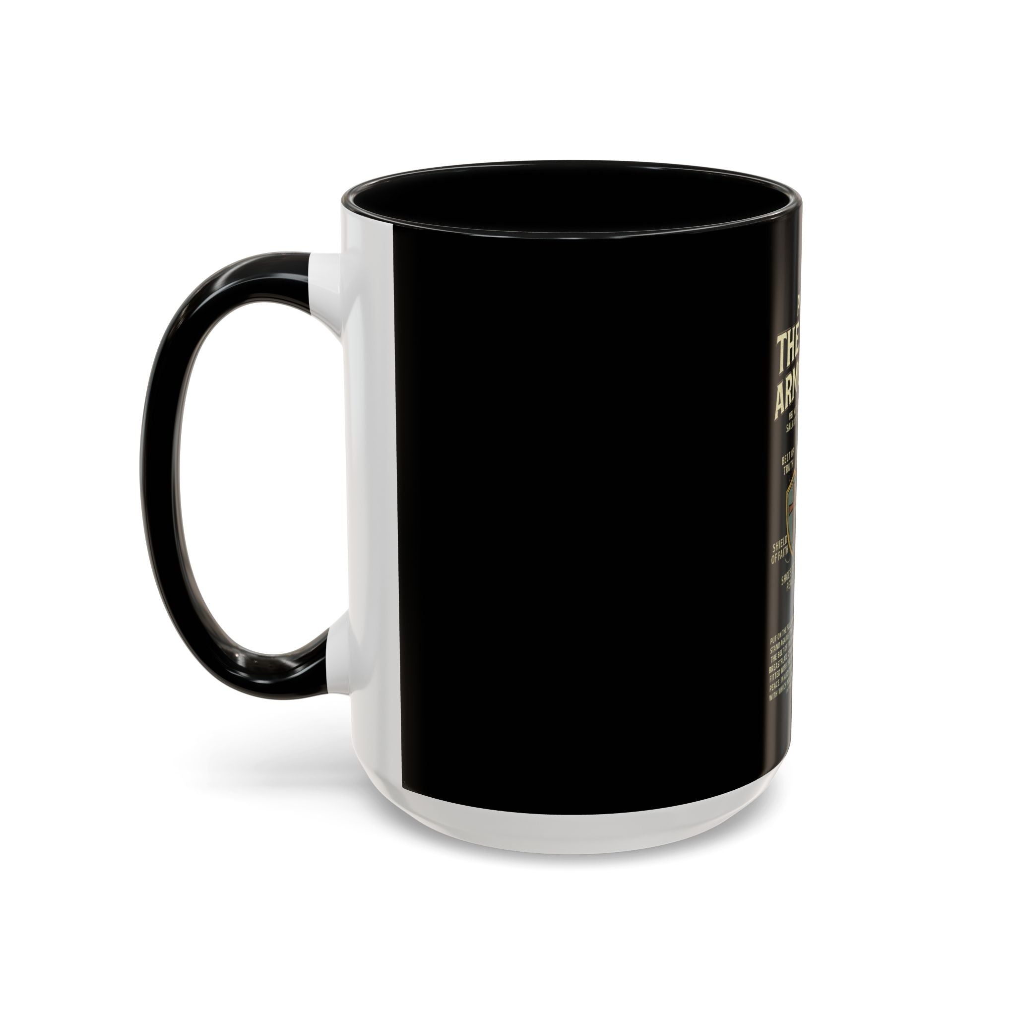 Faith-Inspired Black Coffee Mug