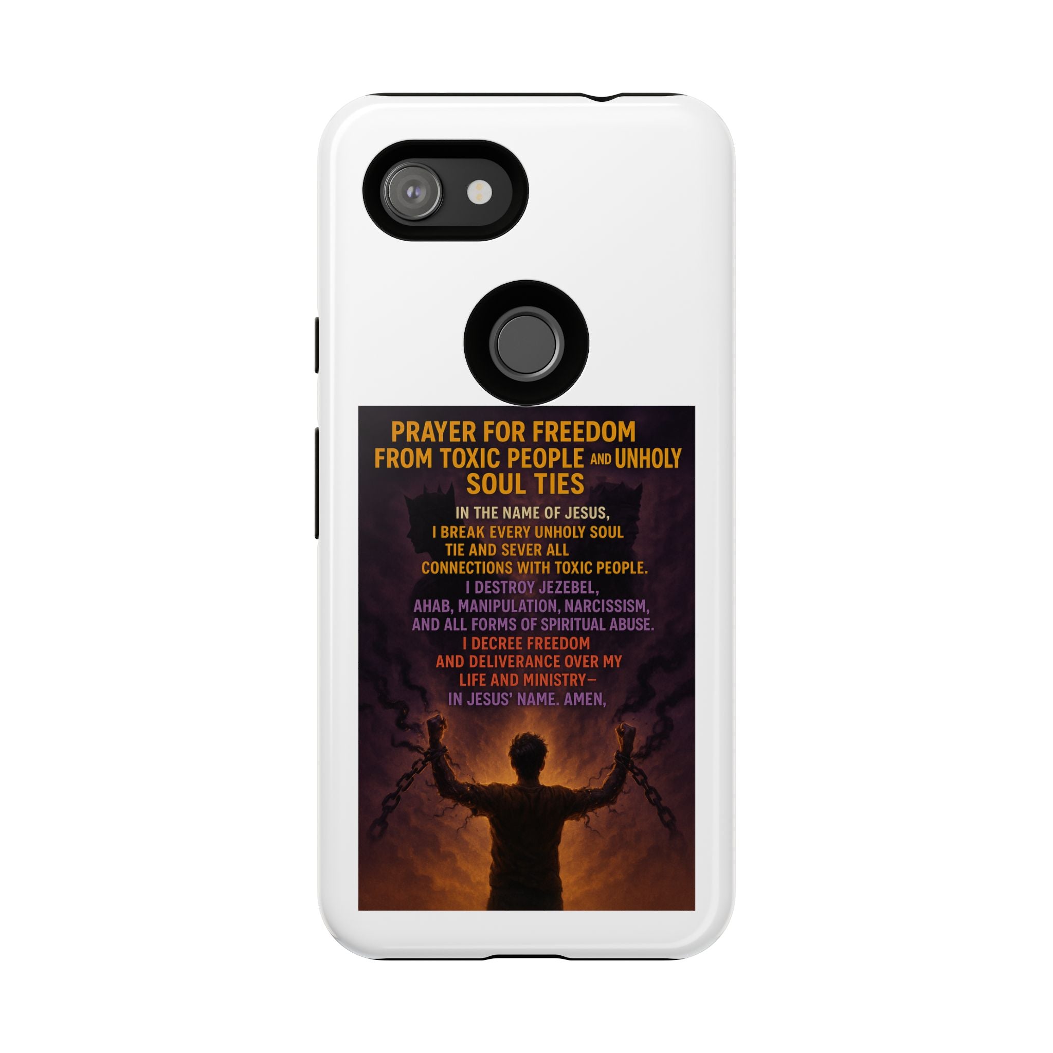 Tough Cases: Empowering Phone Case with Inspirational Prayer