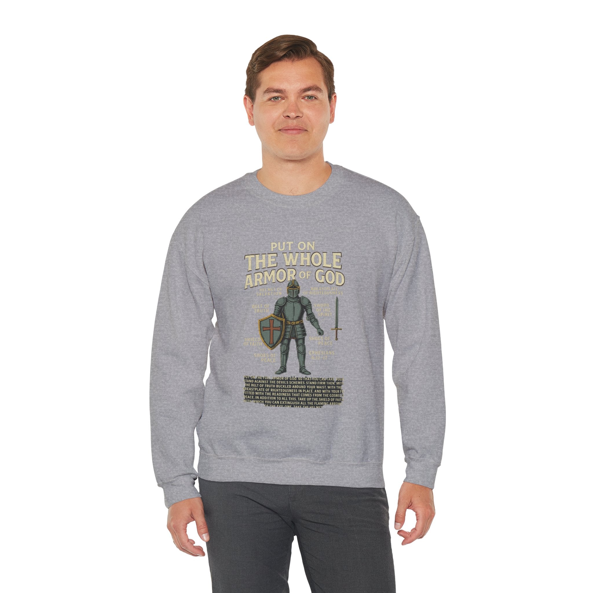 Faith-Inspired Armor of God Crewneck Sweatshirt